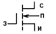 Транзистор со структурой МДП и с индуцированным каналом n-типа