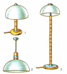 Пример светильников, образующих гарнитур