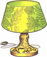 Настольная лампа-корень