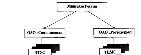 Рисунок 10.1. Структура отрасли связи