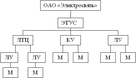 Рисунок 10.2. Организационно-производственная структура ЭТУС