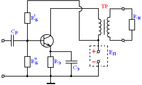 Рис. 6.1. ВКУ на биполярном транзисторе
