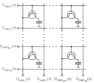 Рисунок 6.6. Схема, поясняющая принцип активной матричной адресации